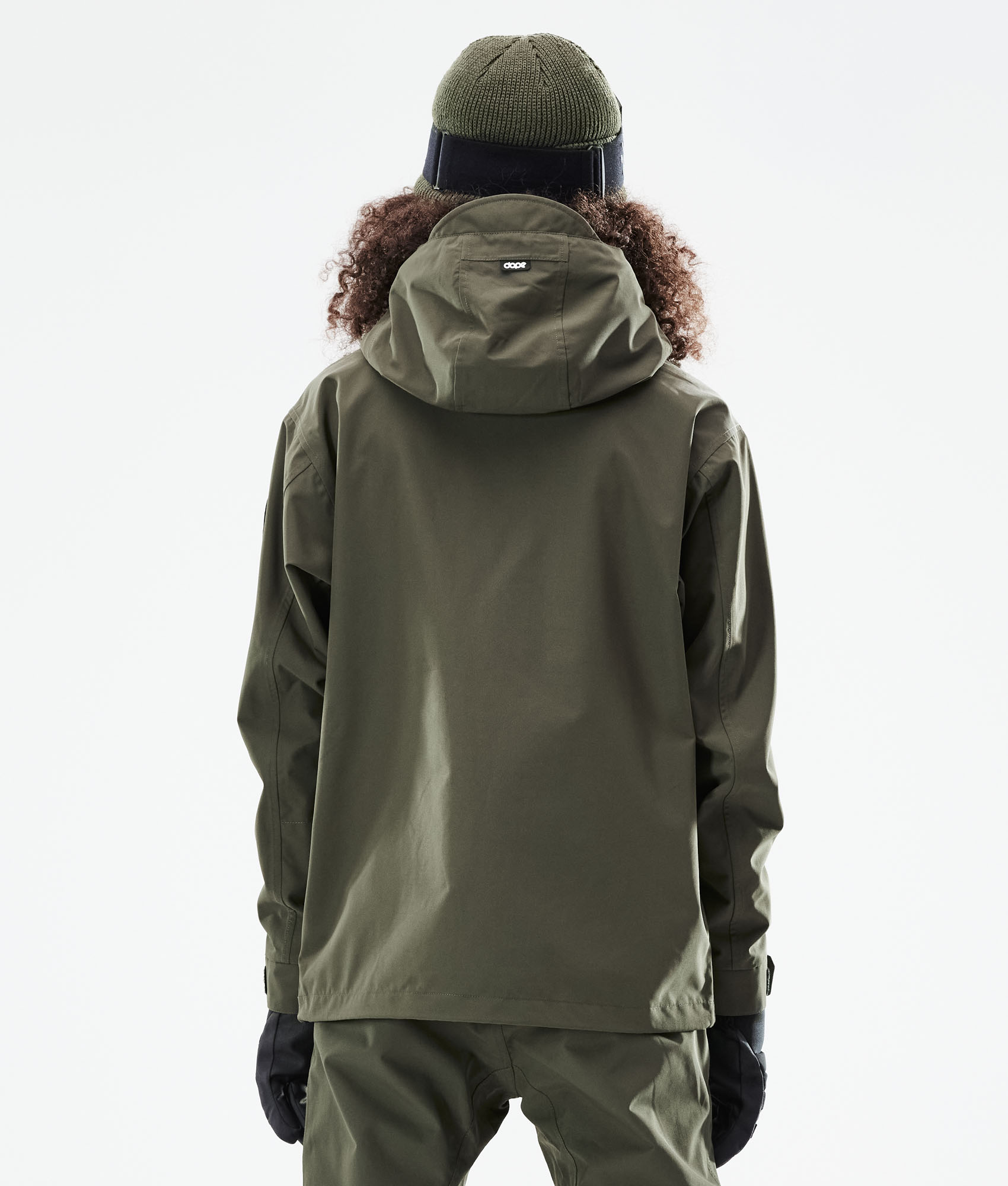 olive green snowboard jacket