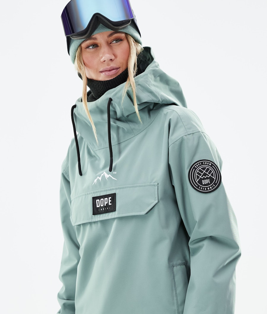 Dope Blizzard W 2021 Women's Snowboard Jacket Faded Green
