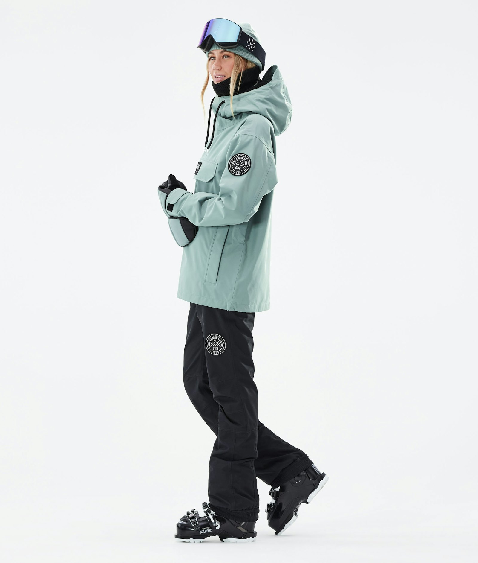 Dope Blizzard W 2021 Veste de Ski Femme Faded Green