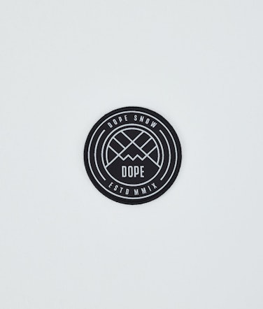 Round Patch Dope Replacement Parts Black/White Logo