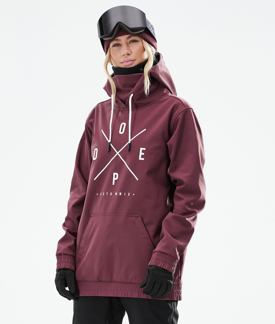 Dope Yeti W Snowboard Jacket 2X-Up Burgundy
