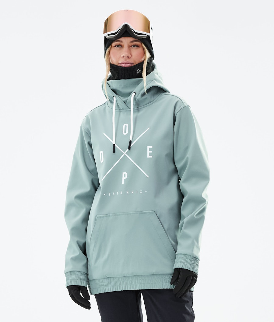 Dope Yeti W Snowboard Jacket 2X-Up Faded Green