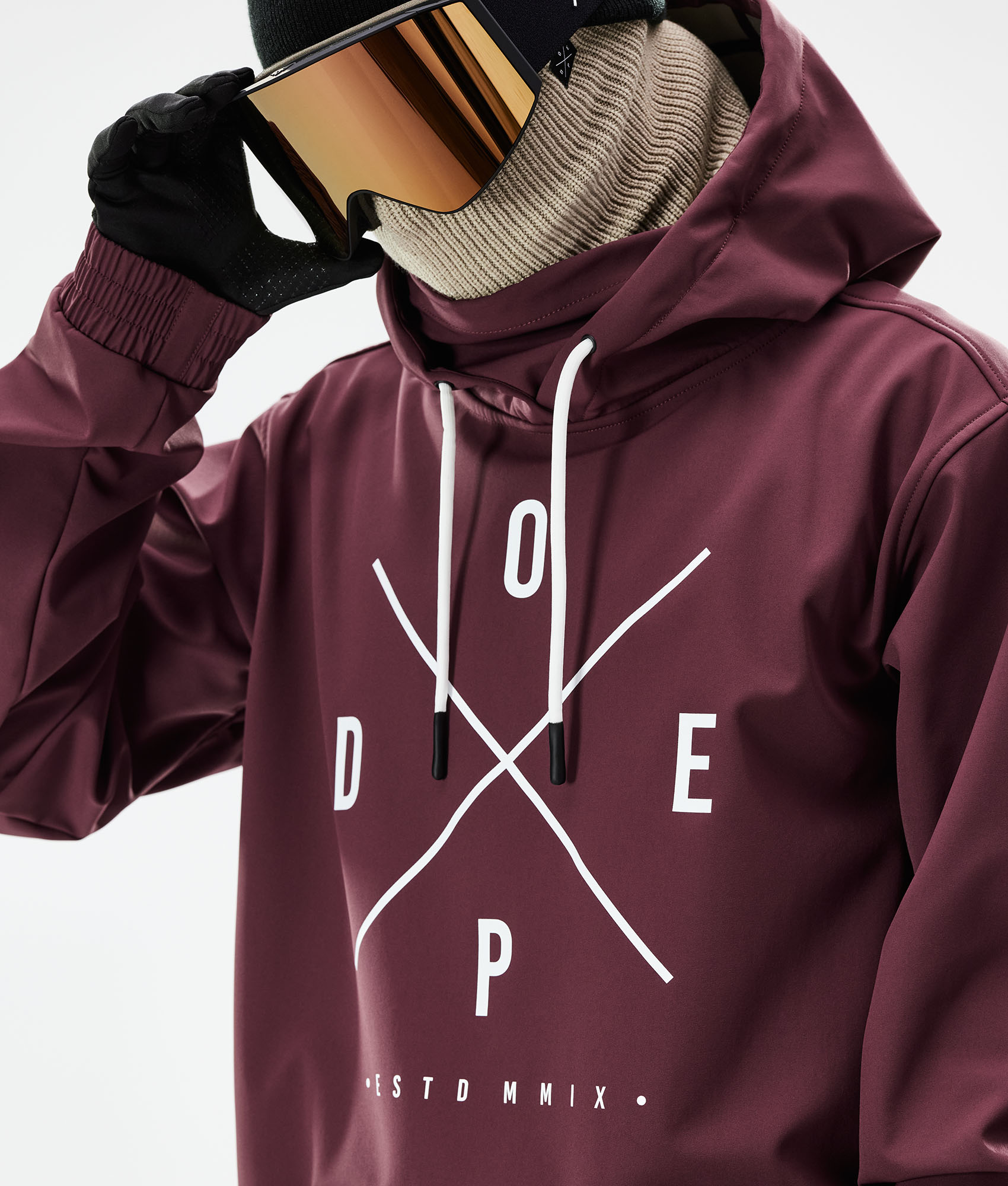 dope yeti snowboard jacket burgundy