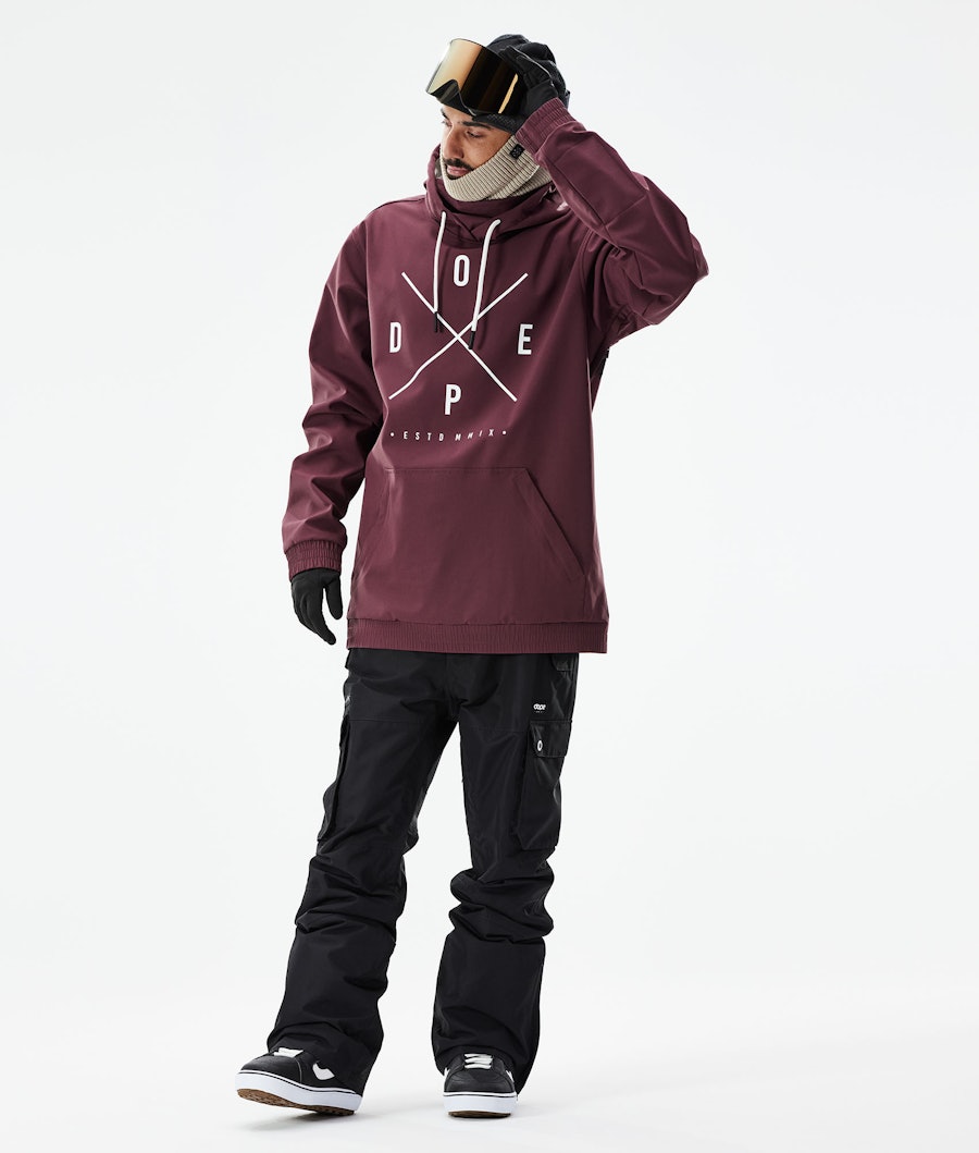 Dope Yeti 2021 Men's Snowboard Jacket 2X-Up Burgundy