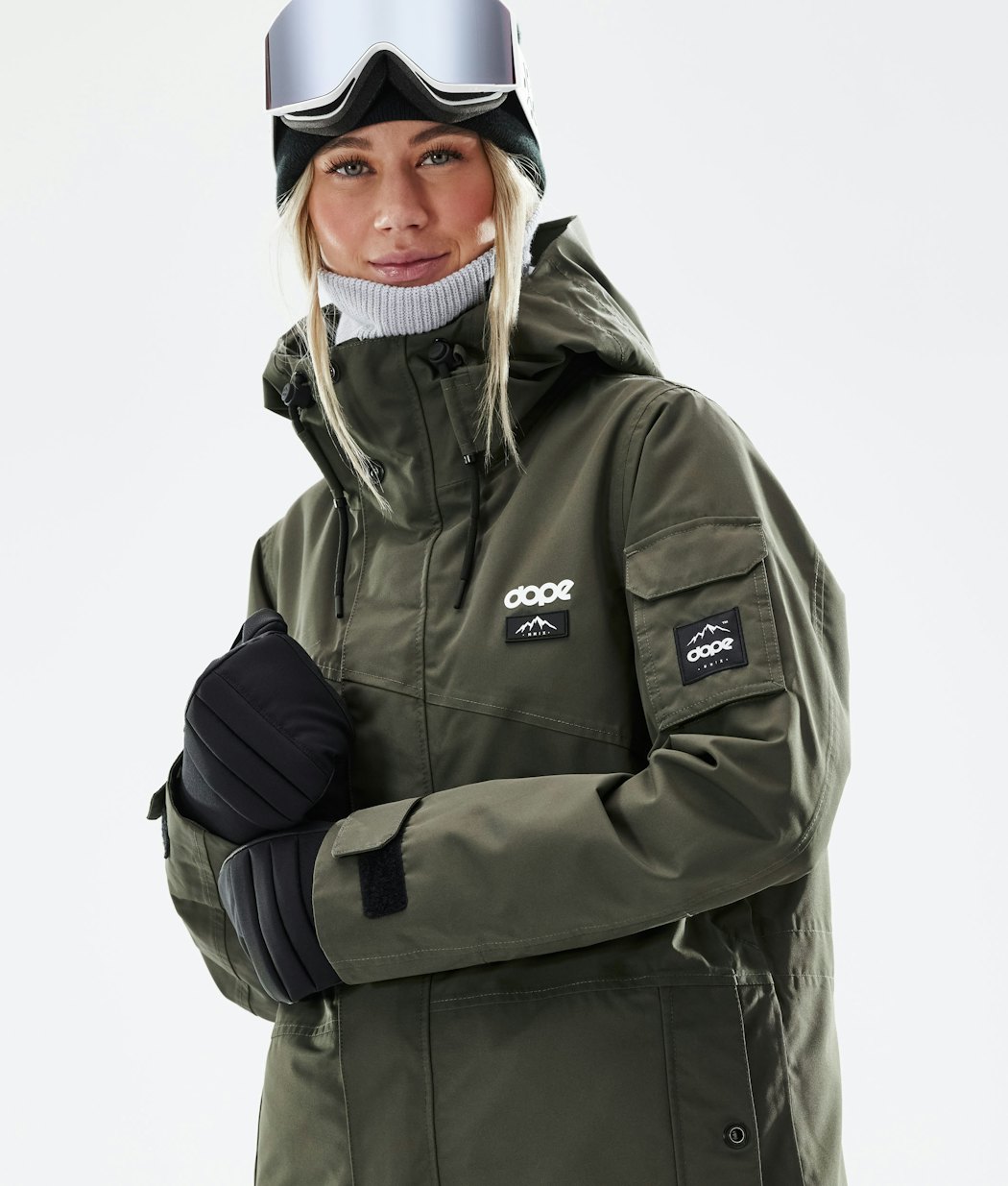 Adept W 2021 Snowboard Jacket Women Olive Green Renewed