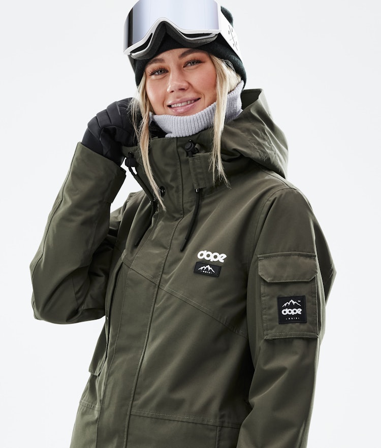 Adept W 2021 Snowboard Jacket Women Olive Green