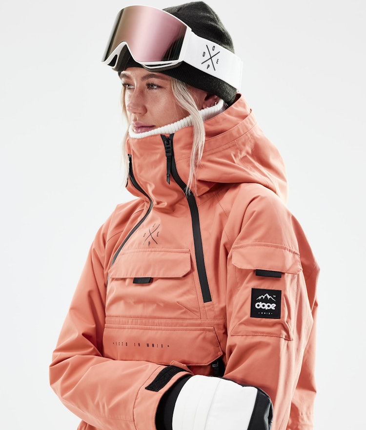 Dope Akin W 2021 Snowboardjacka Kvinna Peach