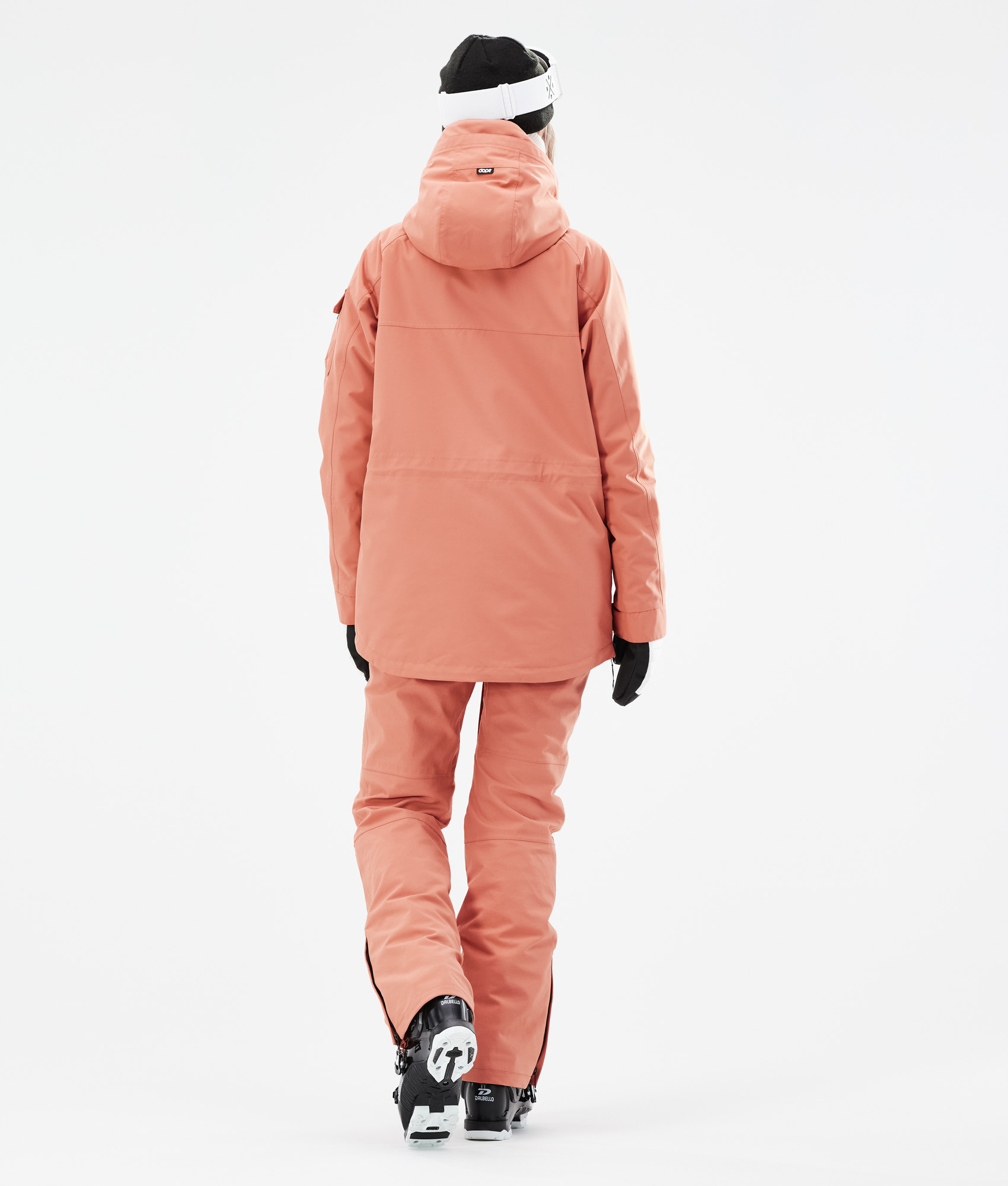 peach ski jacket