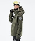 Dope Blizzard W Full Zip 2021 Snowboard Jacket Women Olive Green