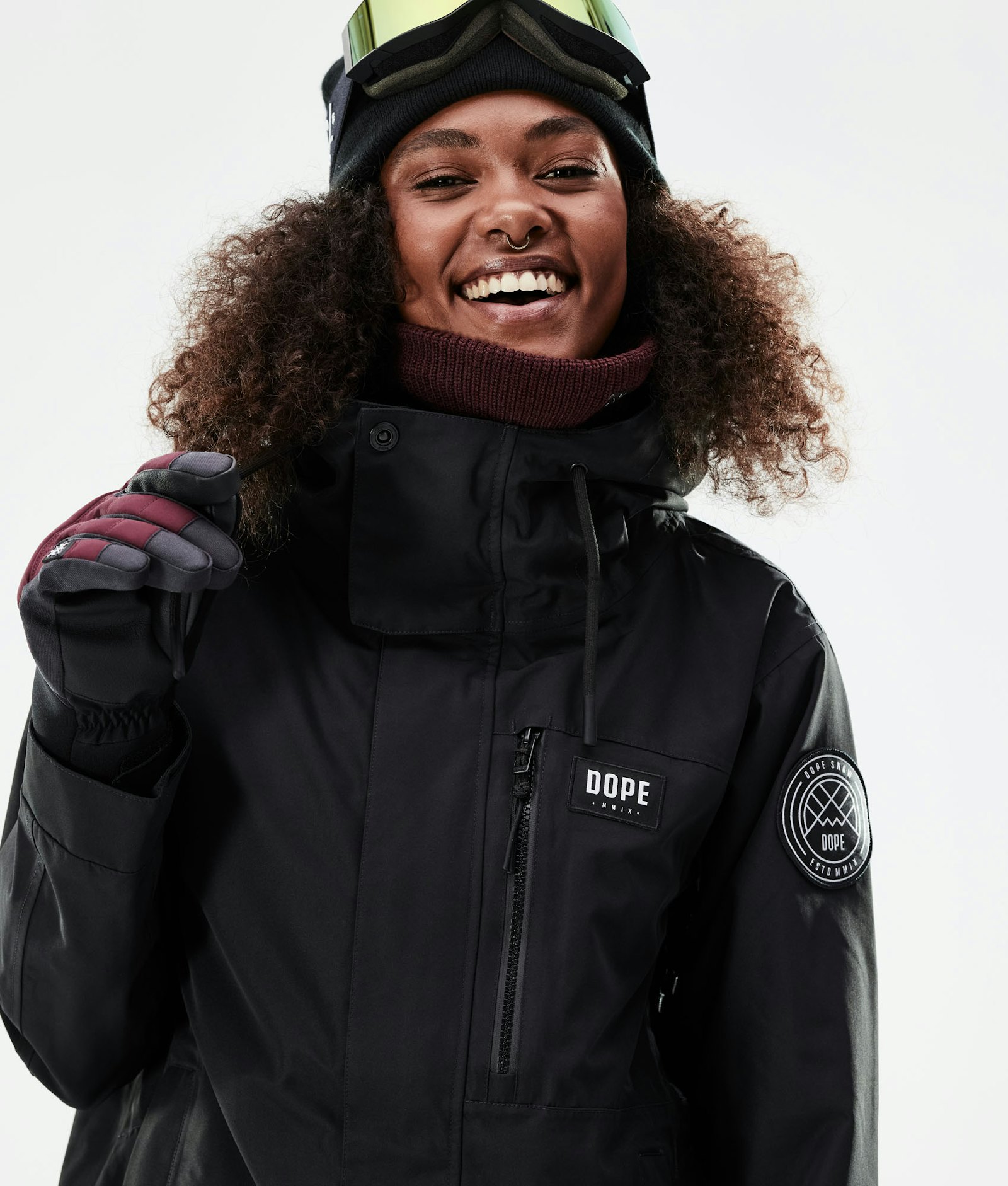 Dope Blizzard W Full Zip 2021 Ski Jacket Women Black