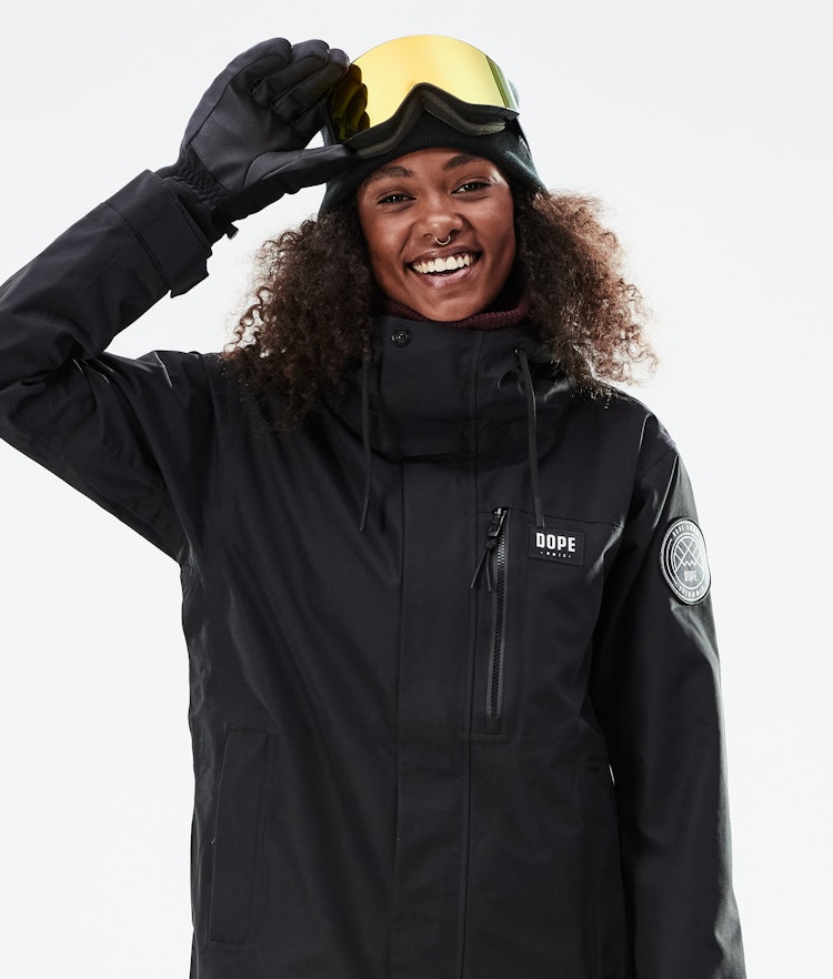 Dope Blizzard W Full Zip 2021 Snowboard Jacket Women Black Renewed, Image 3 of 11