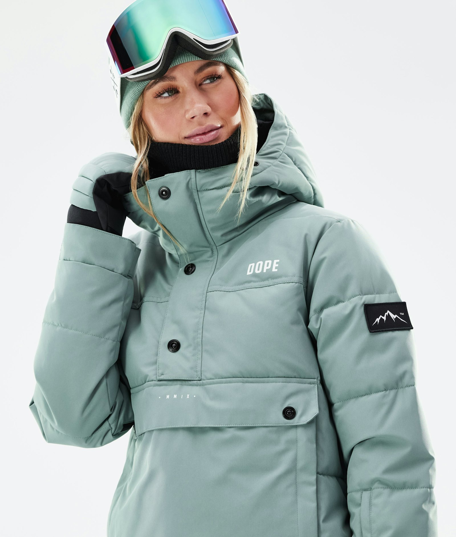 Dope Puffer W 2021 Snowboardjacke Damen Faded Green