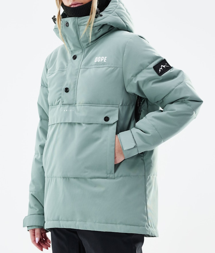 Puffer W 2021 Ski Jacket Women Faded Green, Image 8 of 9