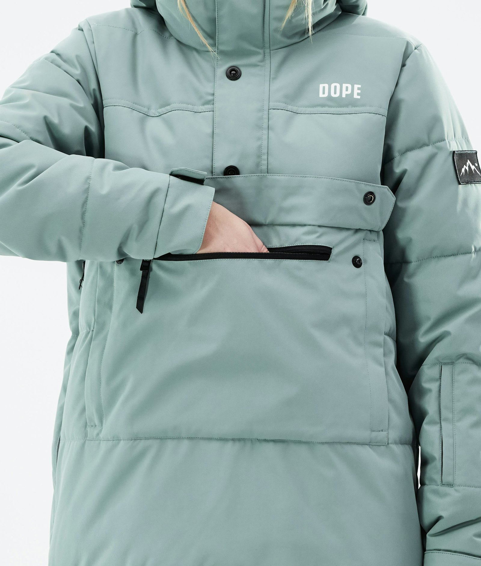 Puffer W 2021 Snowboard Jacket Women Faded Green
