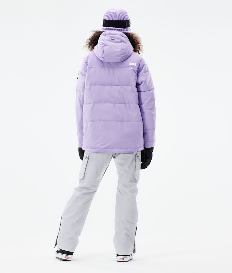 Puffer W 2021 Snowboard Jacket Women Faded Violet, Image 6 of 10