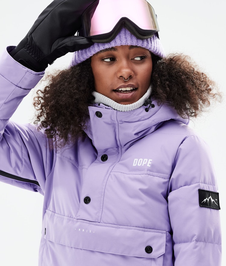 Puffer W 2021 Giacca Snowboard Donna Faded Violet, Immagine 8 di 10