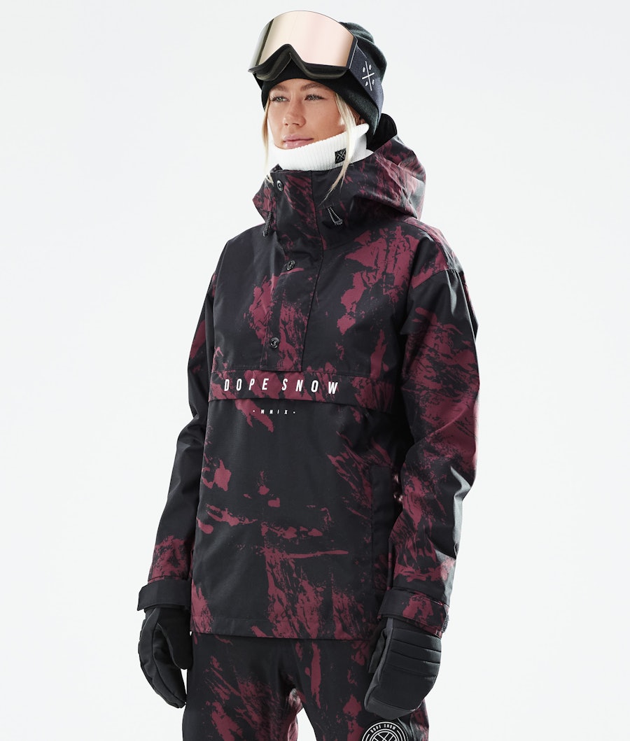 Dope Legacy W 2021 Women's Snowboard Jacket Paint Burgundy