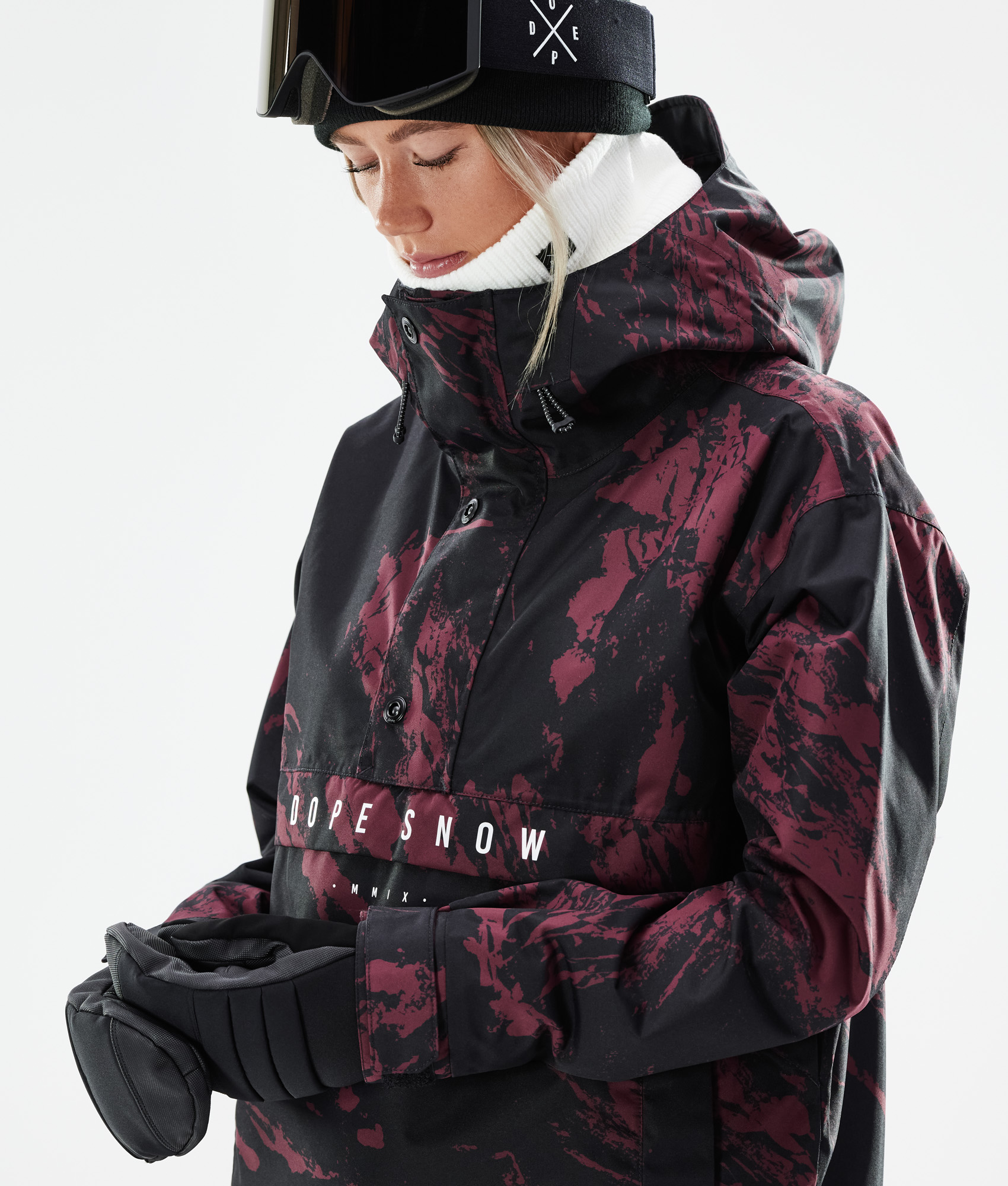 Dope Legacy W 2021 Snowboard Jacket Women Paint Burgundy Ridestore UK