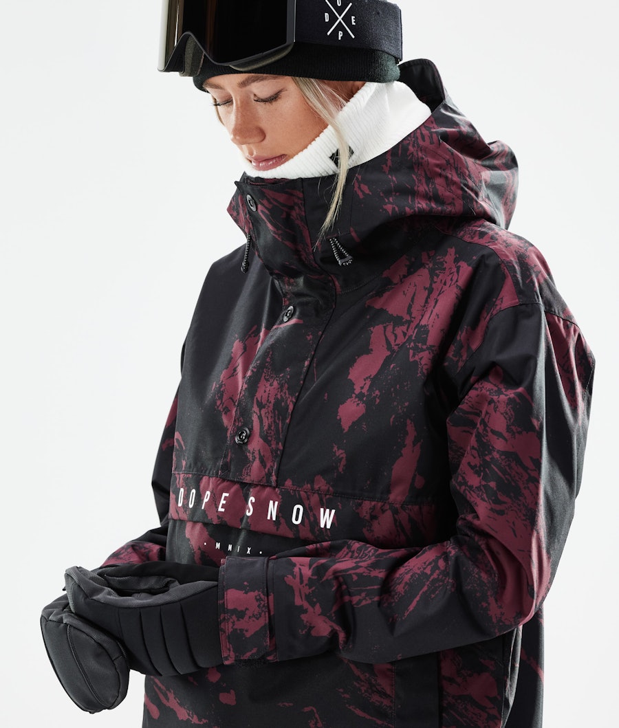 Dope Legacy W Women's Snowboard Jacket Paint Burgundy