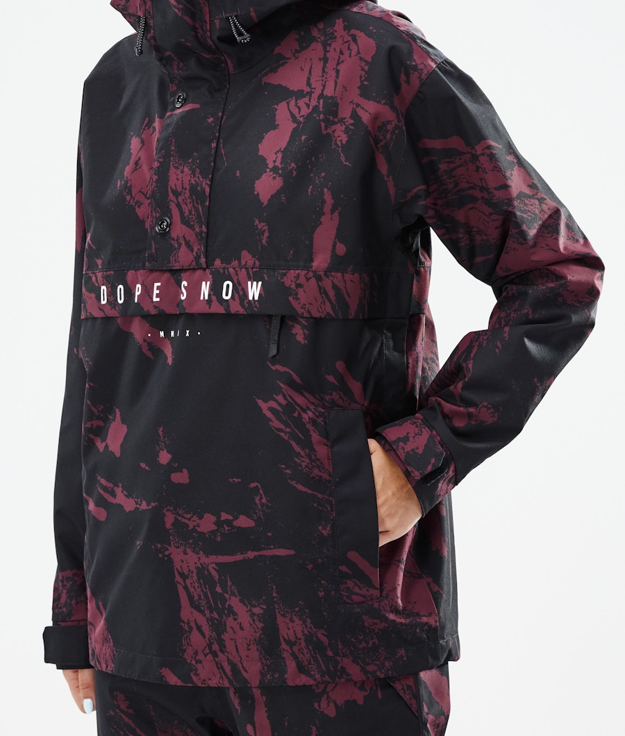 Dope Legacy W Women's Snowboard Jacket Paint Burgundy