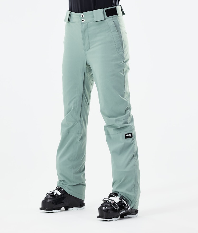 Dope Con W 2021 Pantalon de Ski Femme Faded Green