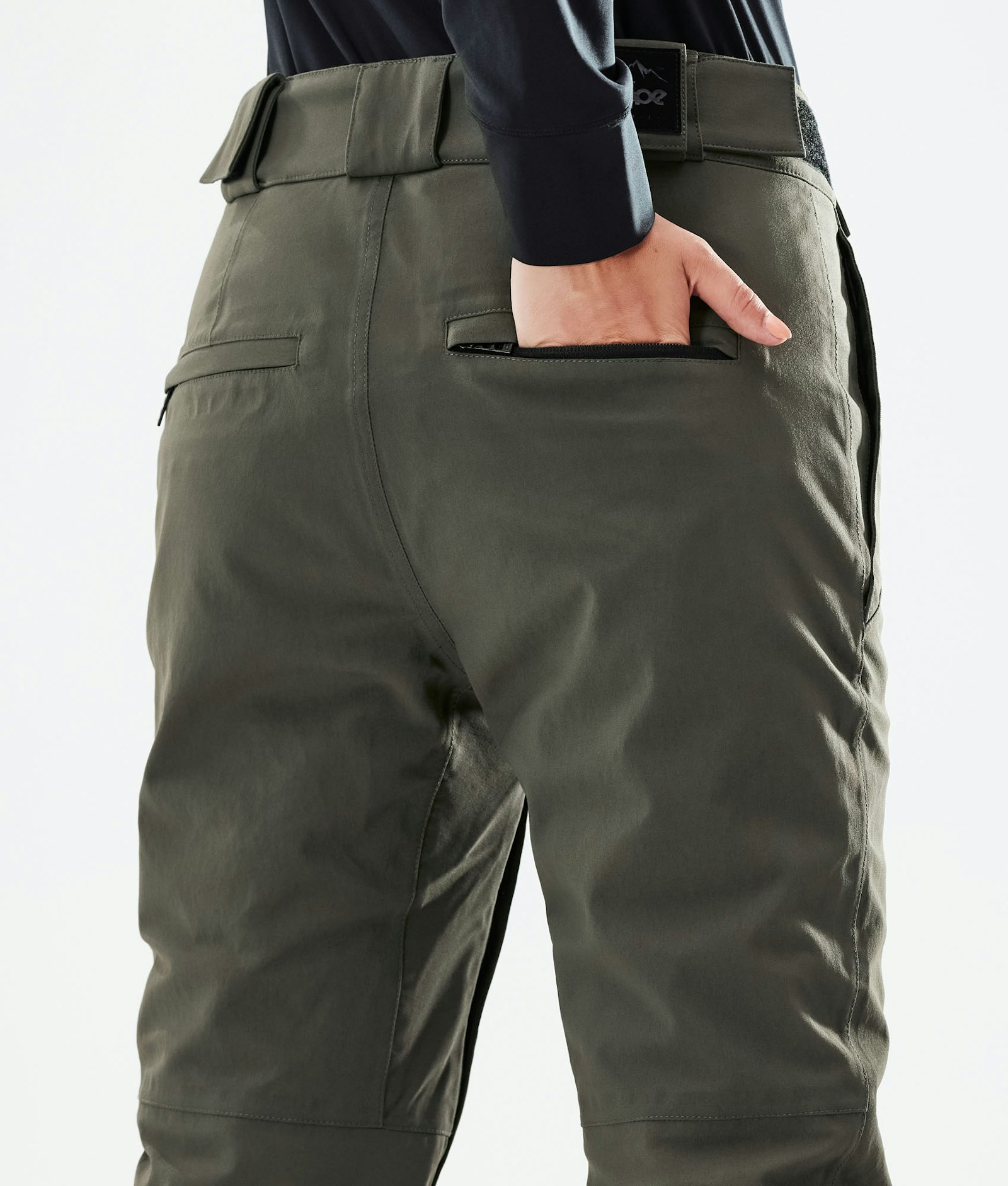Dope Con W 2021 Snowboard Pants Women Olive Green Renewed, Image 5 of 5