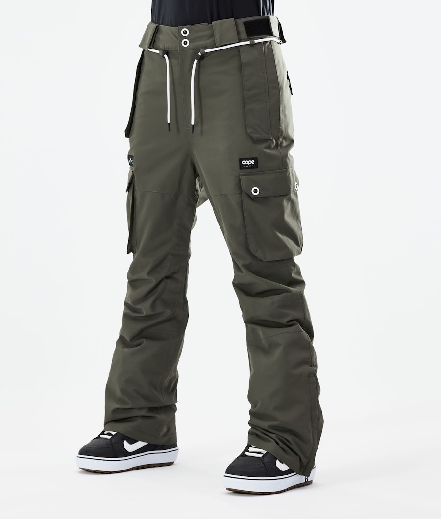 Dope Iconic W Pantalon de Snowboard Olive Green
