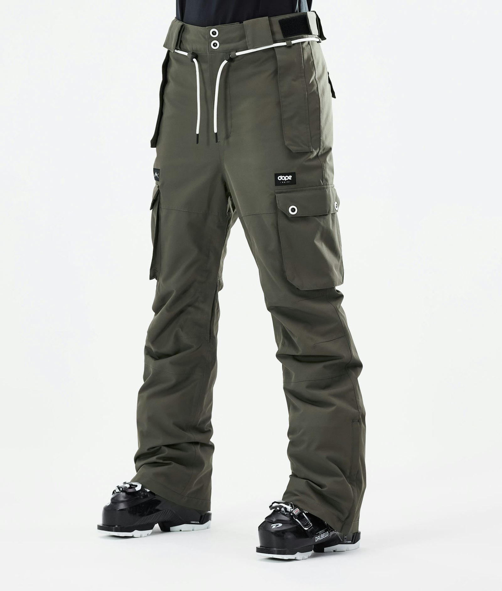 Dope Iconic W 2021 Pantalones Esquí Mujer Olive Green