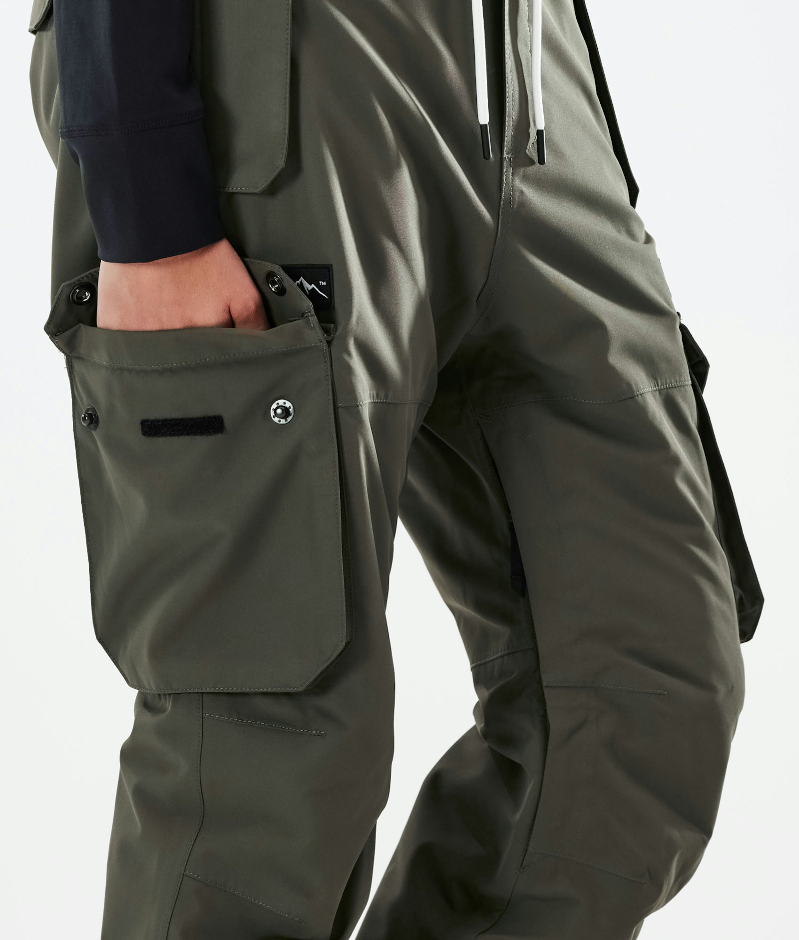 Dope Iconic W 2021 Snowboard Pants Women Olive Green, Image 5 of 6