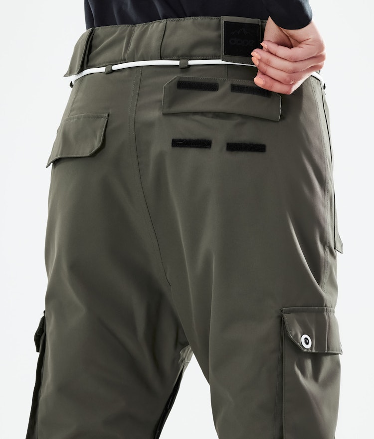 Dope Iconic W 2021 Pantalon de Ski Femme Olive Green, Image 6 sur 6