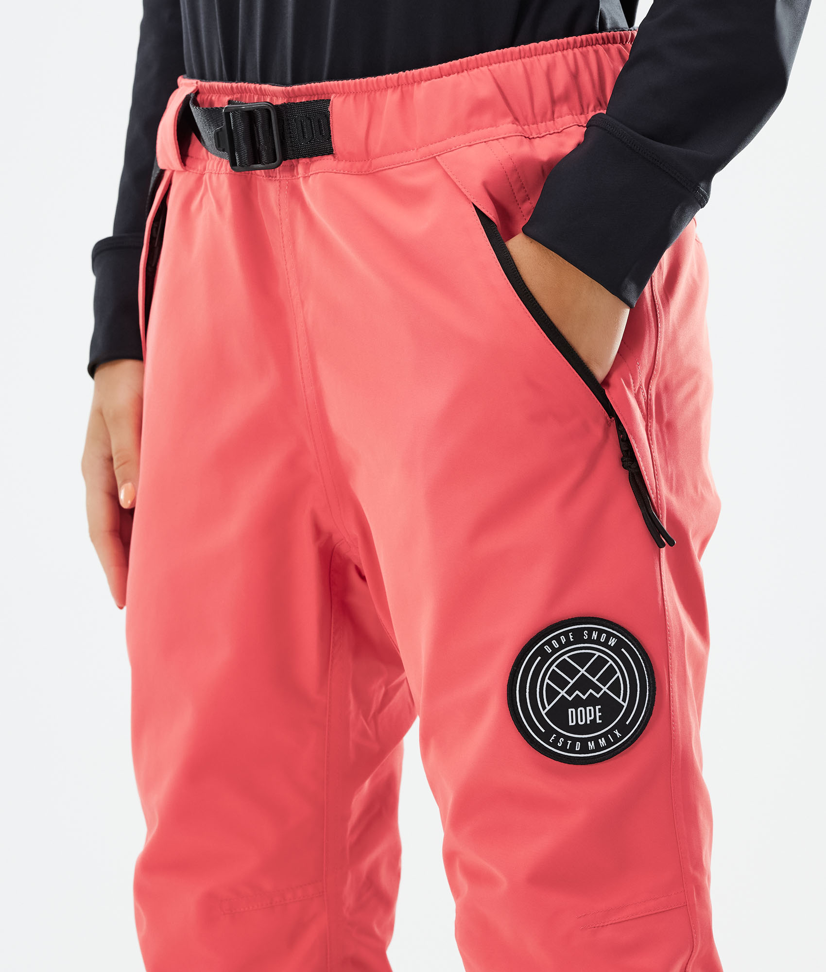 Elastic waist hot sale ski pants