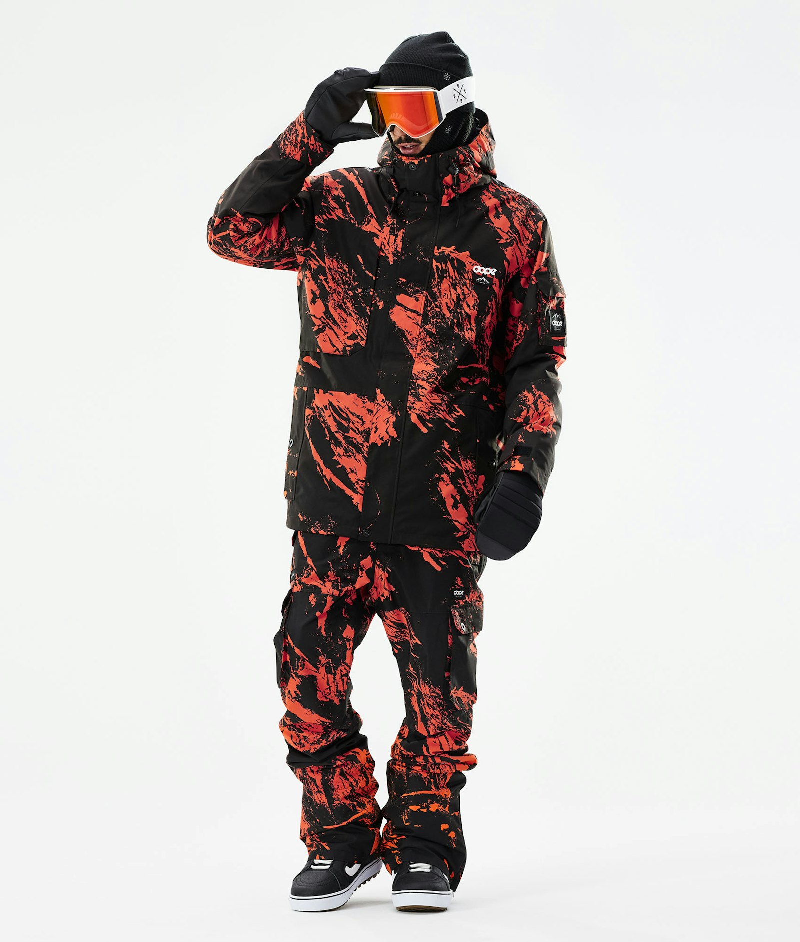 Adept 2021 Snowboard Jacket Men Paint Orange Renewed, Image 4 of 11