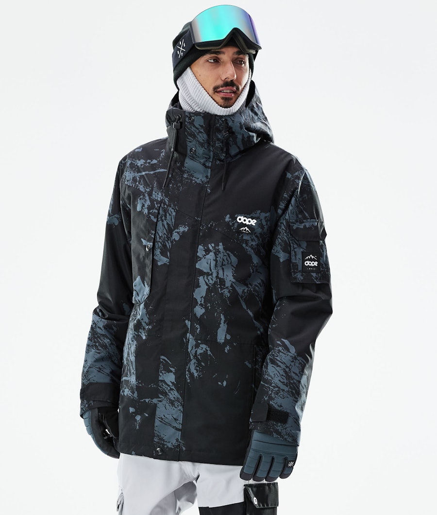 Adept Snowboard Jacket Men Paint Metal Blue