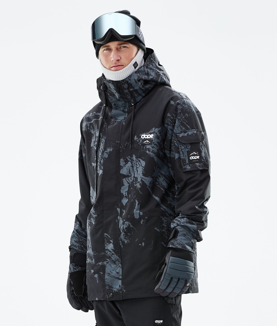 Adept 2021 Snowboard Jacket Men Paint Metal Blue Renewed