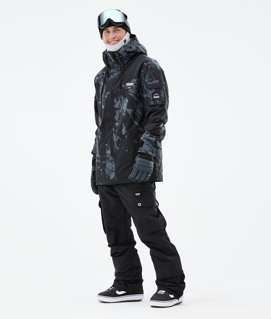 Dope Adept 2021 Men's Snowboard Jacket Paint Metal Blue