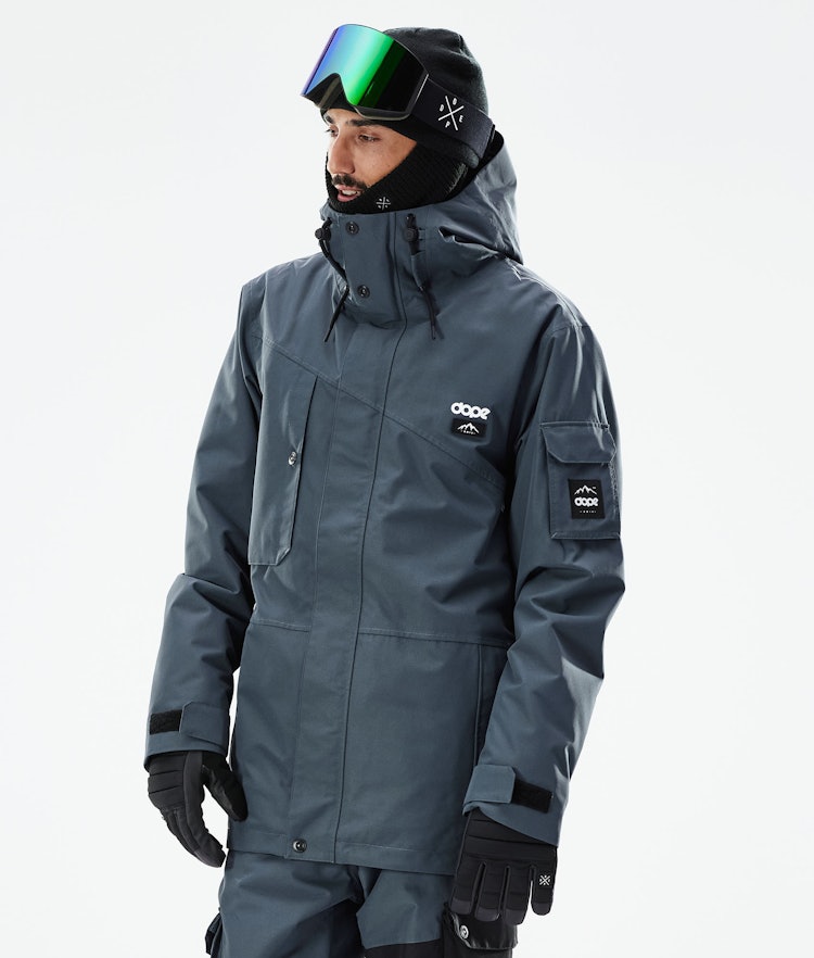 Dope Adept 2021 Snowboard Jacket Men Metal Blue