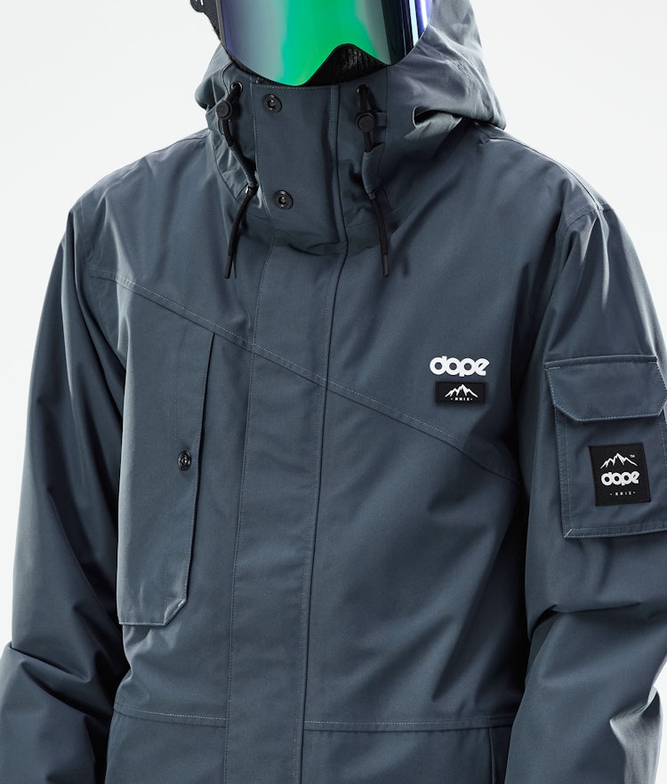 Adept 2021 Snowboard Jacket Men Metal Blue Renewed