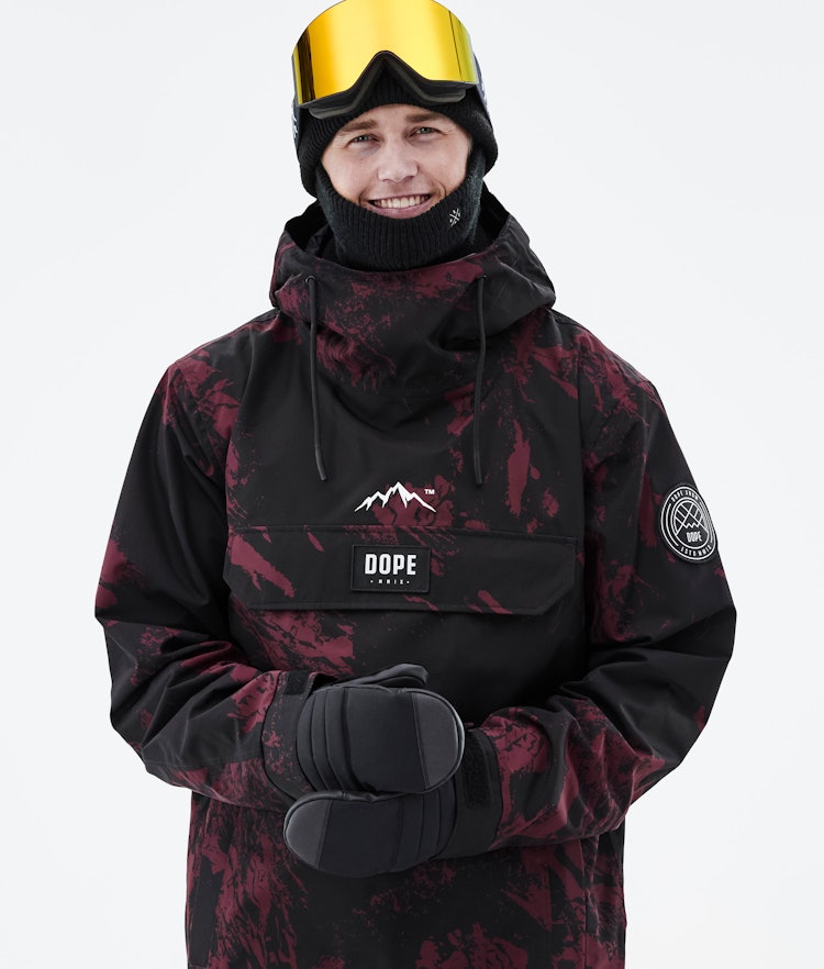 Dope Blizzard 2021 Veste de Ski Homme Paint Burgundy, Image 2 sur 9