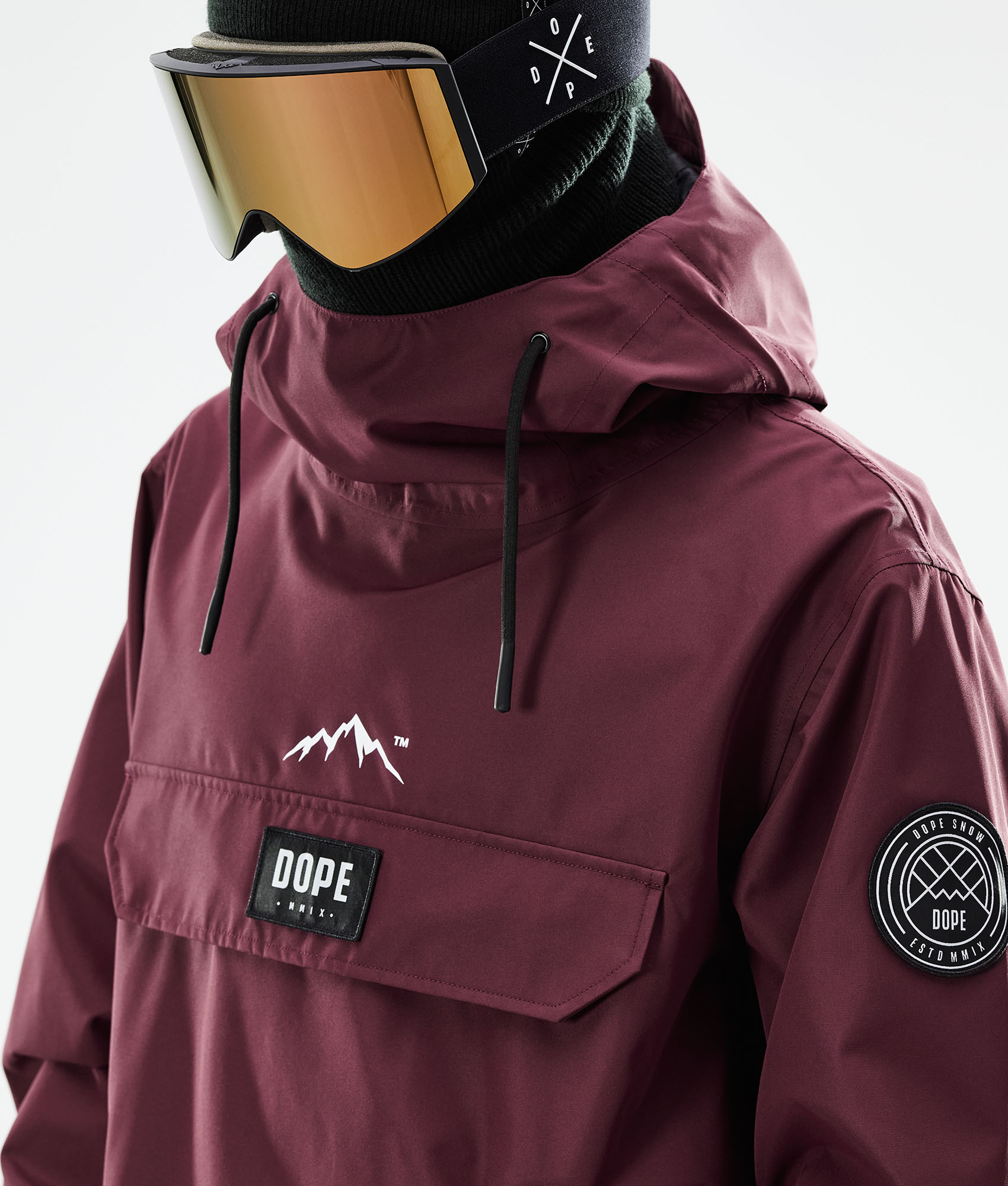 burgundy snowboard jacket