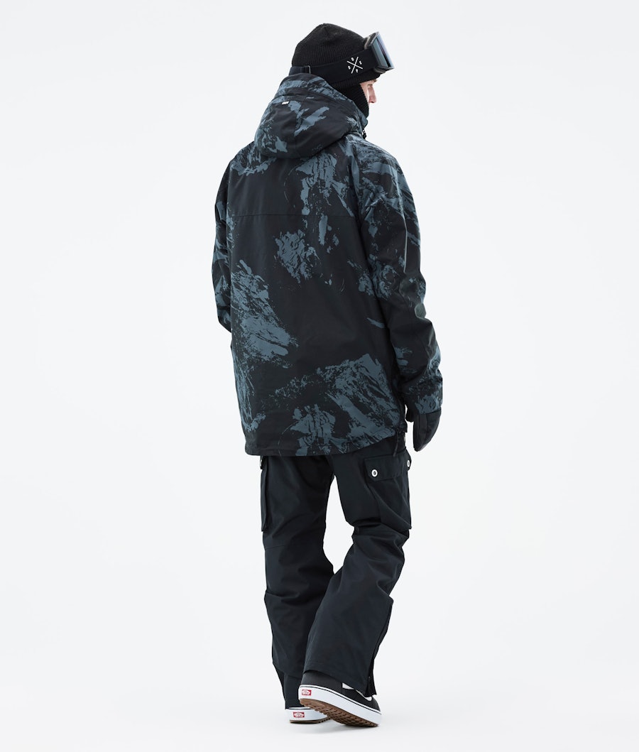 Akin 2021 Snowboard Jacket Men Paint Metal Blue