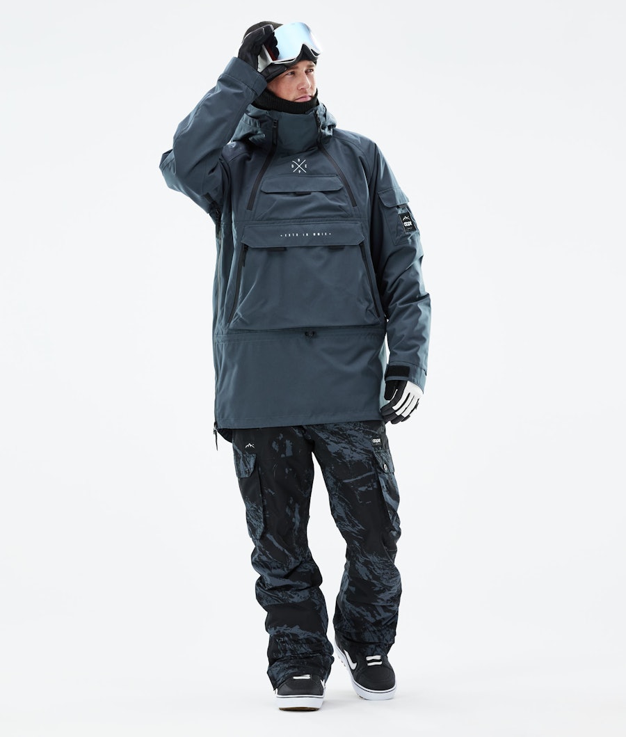 Dope Akin 2021 Men's Snowboard Jacket Metal Blue