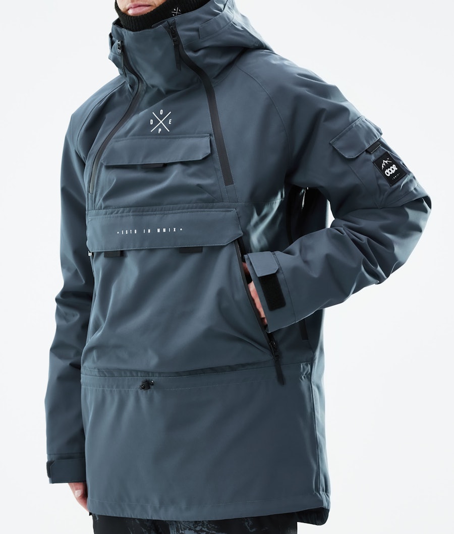 Dope Akin 2021 Men's Snowboard Jacket Metal Blue