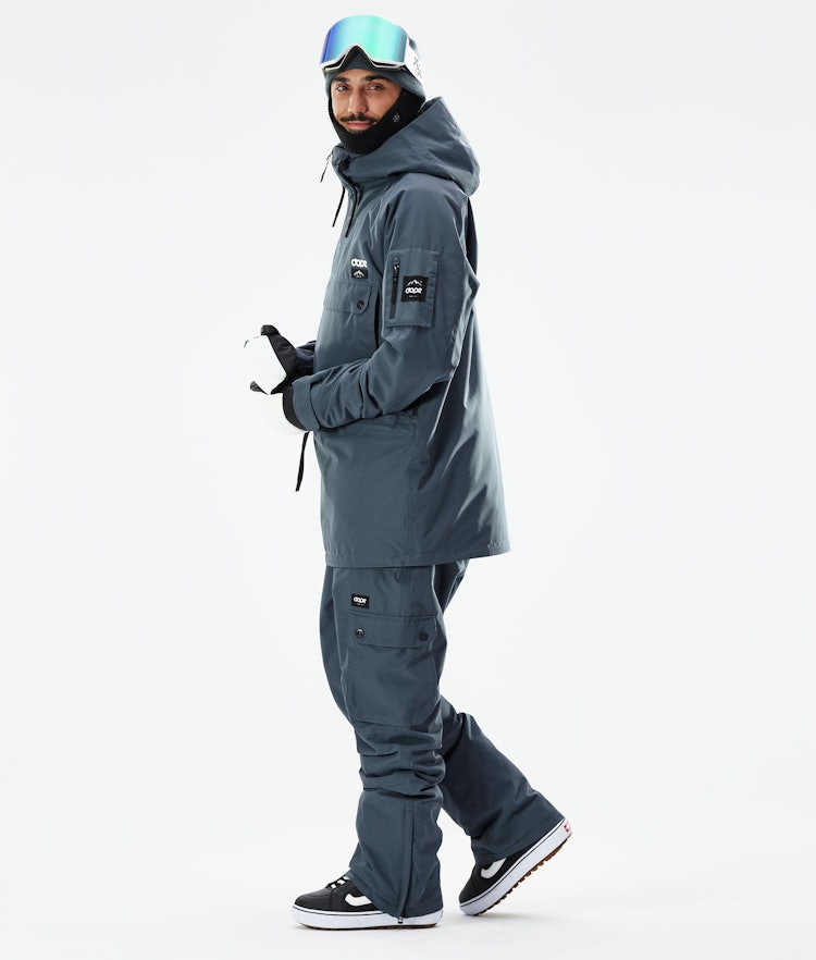 Annok 2021 Snowboard Jacket Men Metal Blue Renewed