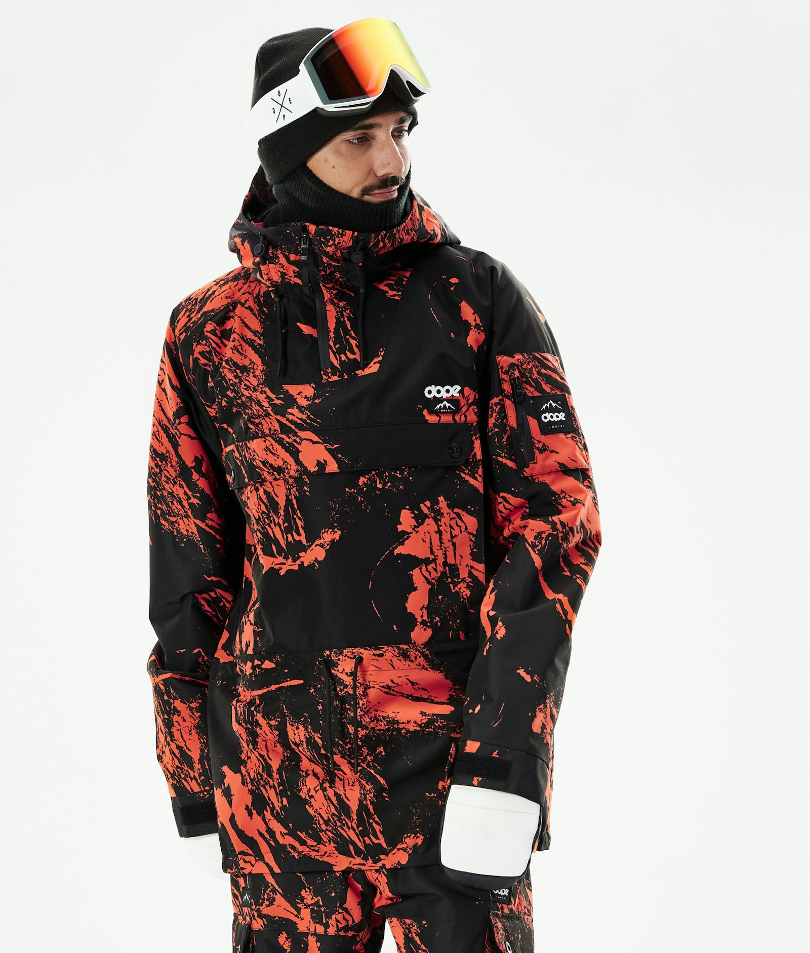 Annok 2021 Veste Snowboard Homme Paint Orange