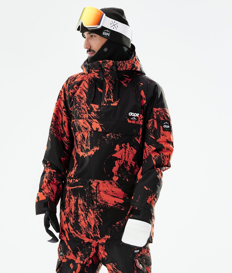 Dope Annok 2021 Ski Jacket Men Paint Orange
