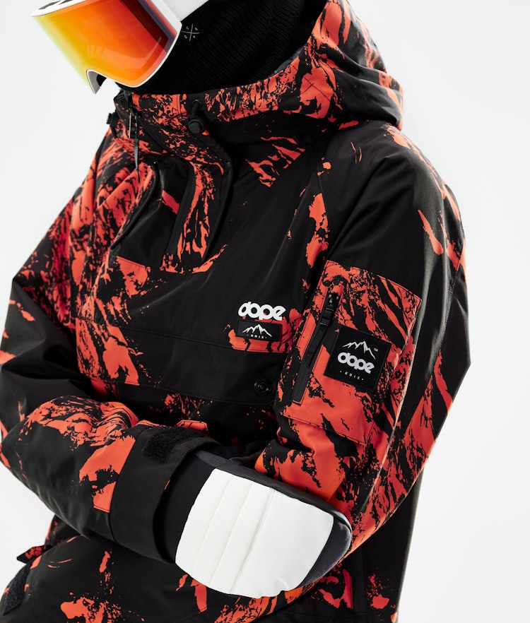 Dope Annok 2021 Veste de Ski Homme Paint Orange, Image 2 sur 10