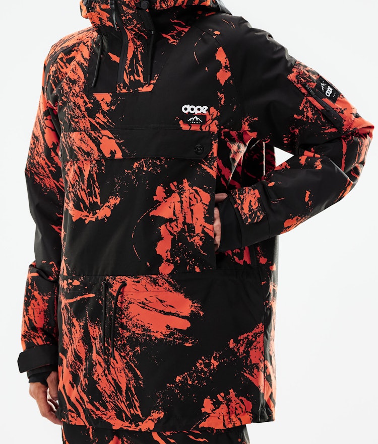 Annok 2021 Ski Jacket Men Paint Orange, Image 9 of 10