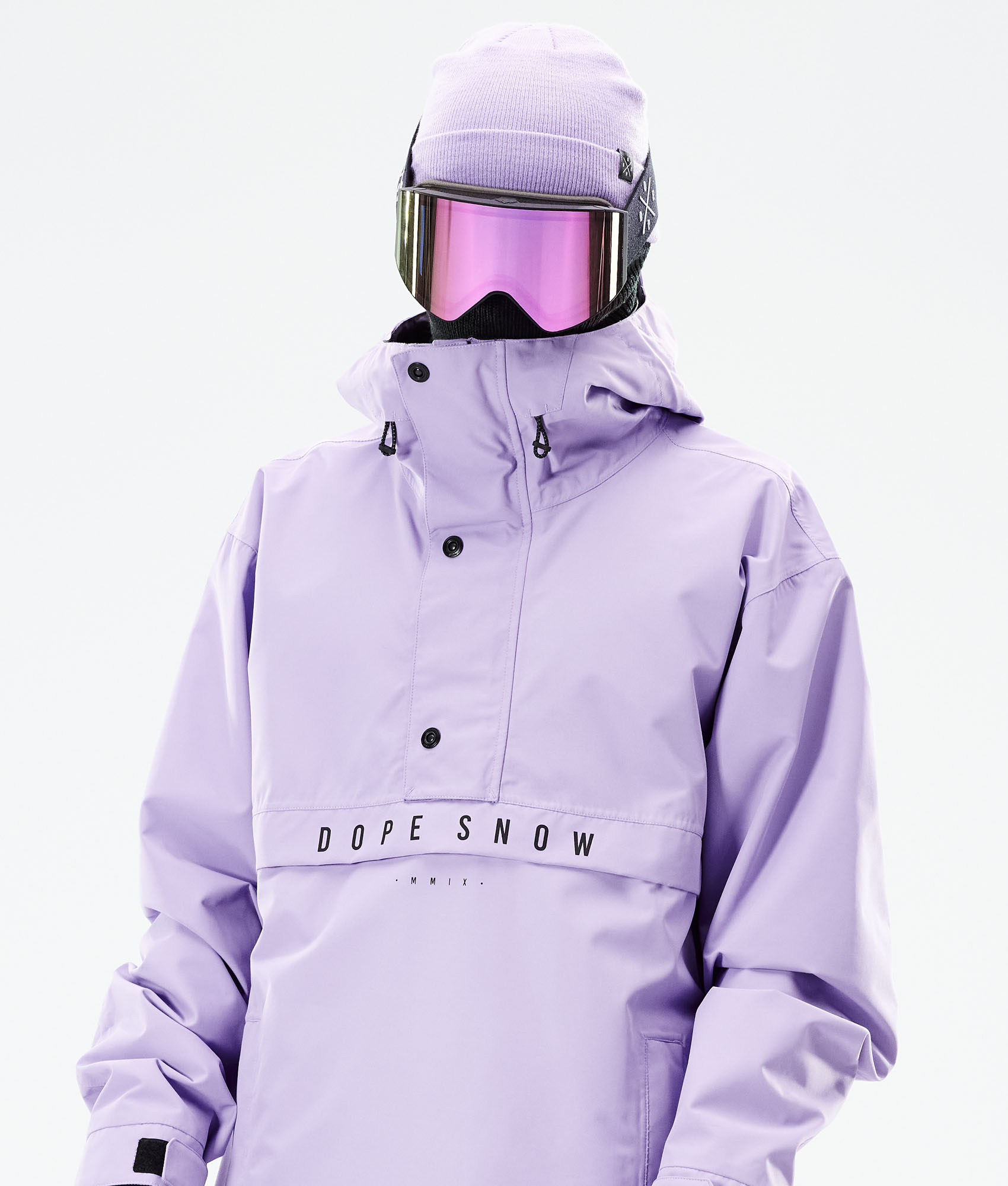 purple ski jacket