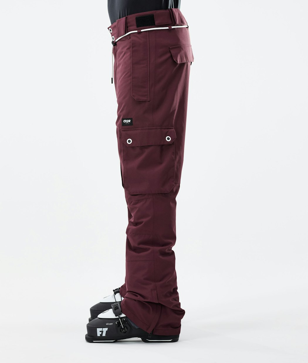 Dope Iconic Pantalon de Ski Homme Burgundy