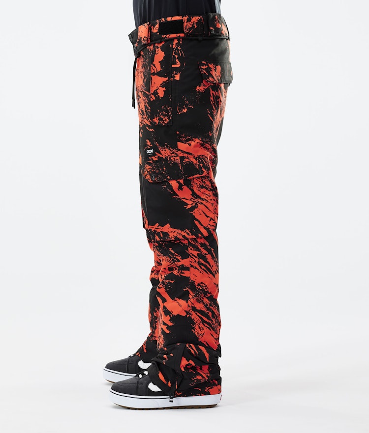 Iconic 2021 Pantalon de Snowboard Homme Paint Orange, Image 2 sur 6